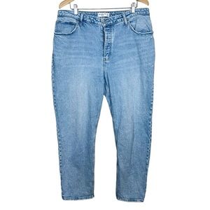 Abercrombie & Fitch Womens The Dad High Rise Curve Love Straight Leg Jeans
